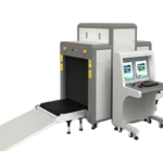 Side angle of Airport luggage scanner